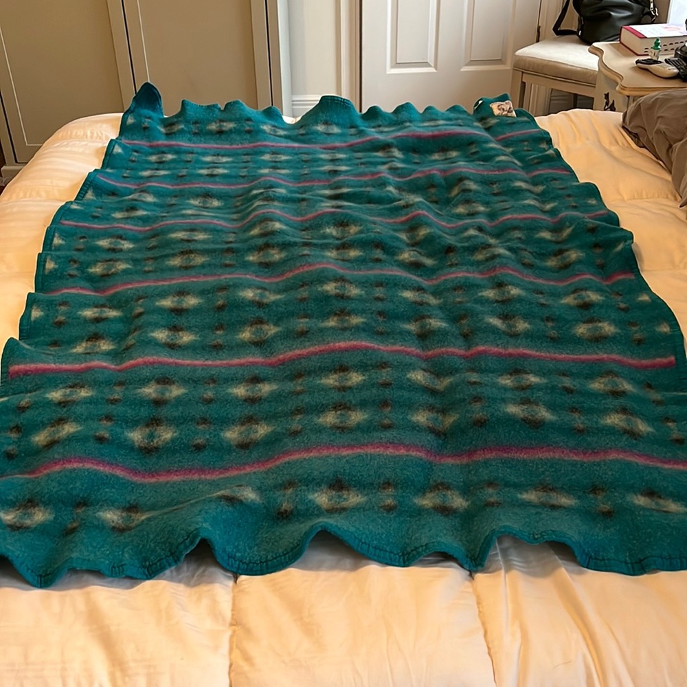 Native nation vintage wool blanket